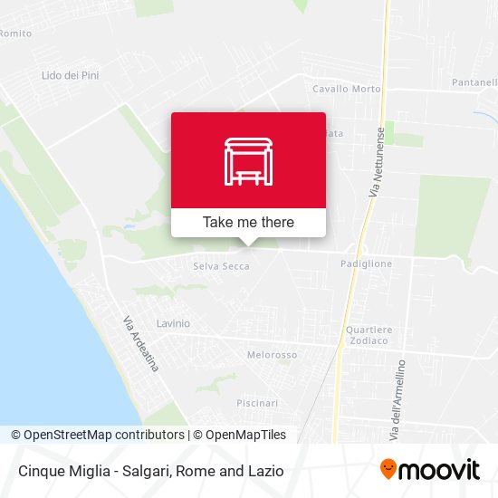 Cinque Miglia - Salgari map