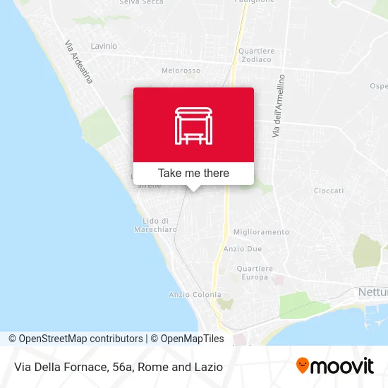 Via Della Fornace, 56a map