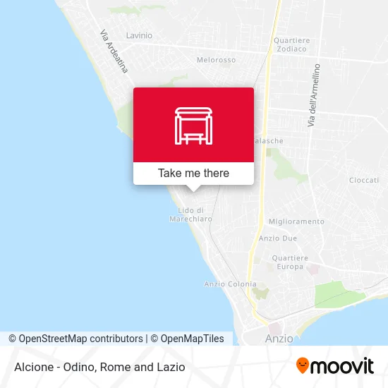 Alcione - Odino map