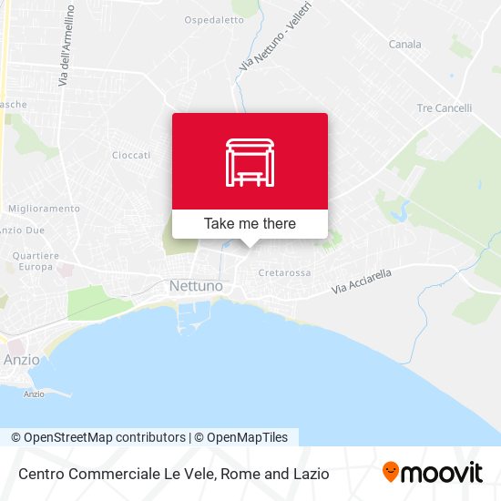 Centro Commerciale Le Vele map