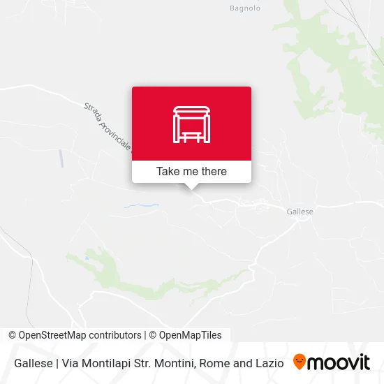Gallese | Montilapi Road Montini Path map
