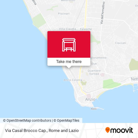 Via Casal Brocco Cap. map