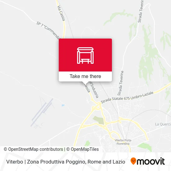 Viterbo | Poggino Industrial Zone map