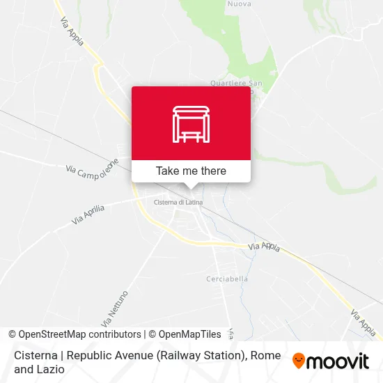 Cisterna | Republic Avenue (Railway Station) map