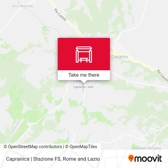 Capranica | Stazione FS map