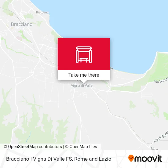 Bracciano | Vigna di Valle Station map
