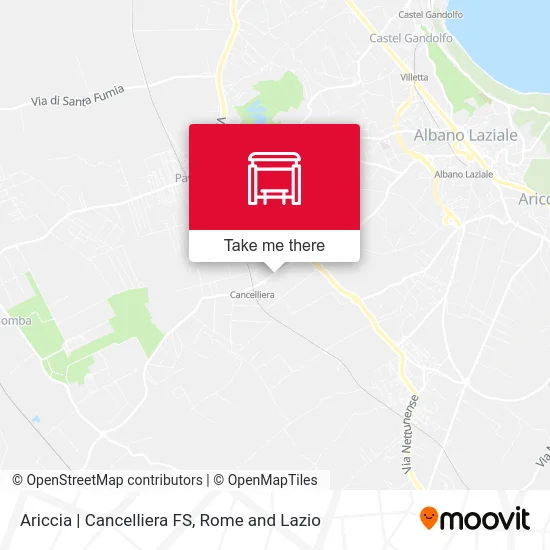 Ariccia | Cancelliera FS map