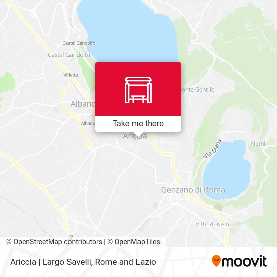 Ariccia | Largo Savelli map