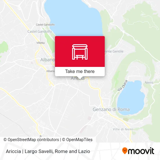 Ariccia | Largo Savelli map