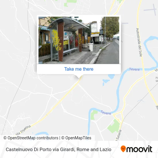Castelnuovo Di Porto via Girardi map