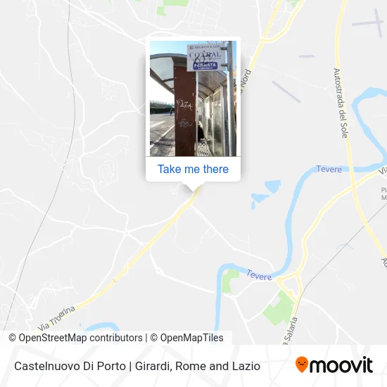 Castelnuovo Di Porto via Girardi map