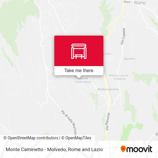 Monte Caminetto - Molvedo map