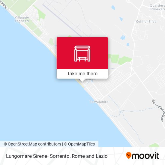 Lungomare Sirene- Sorrento map
