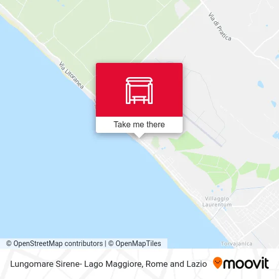 Lungomare Sirene- Lago Maggiore map
