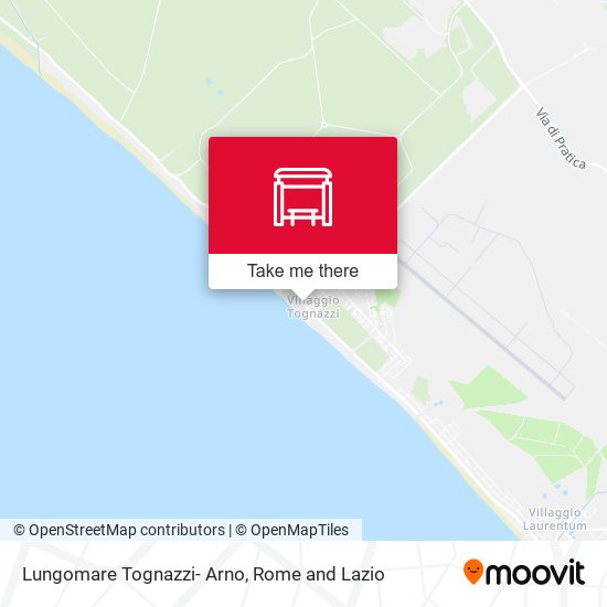 Lungomare Tognazzi- Arno map