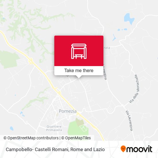 Campobello- Castelli Romani map