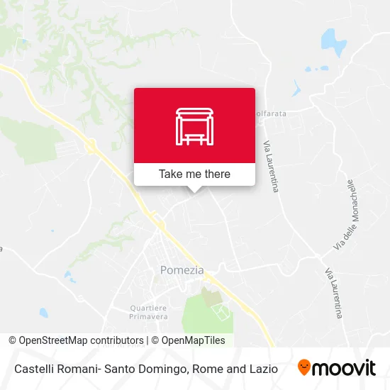 Castelli Romani- Santo Domingo map