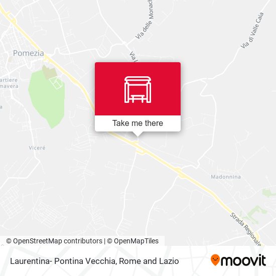 Laurentina- Pontina Vecchia map