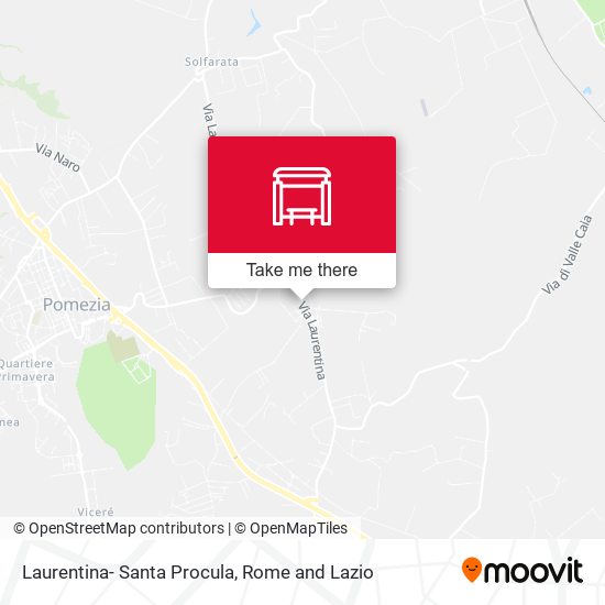 Laurentina- Santa Procula map