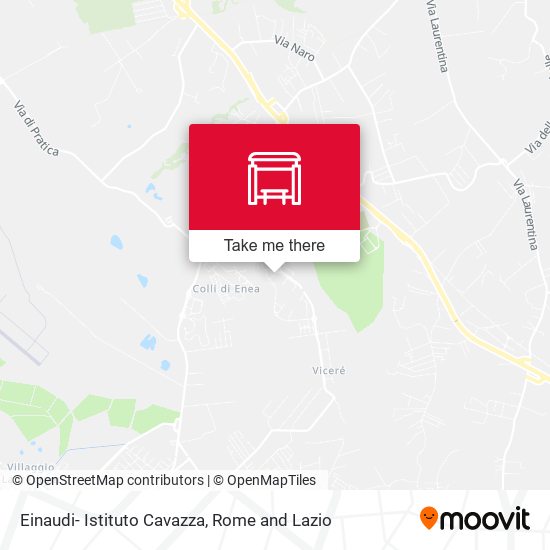 Einaudi- Istituto Cavazza map