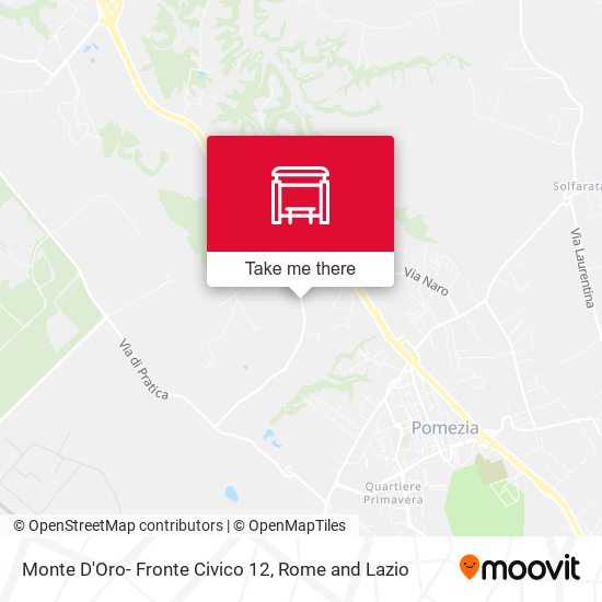Monte D'Oro- Fronte Civico 12 map