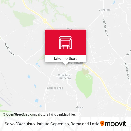 Salvo D'Acquisto- Istituto Copernico map