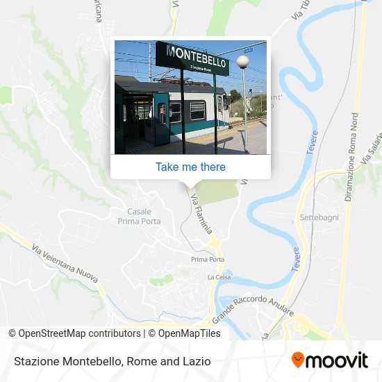 Montebello Station map
