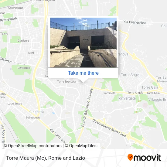 Torre Maura (Mc) map