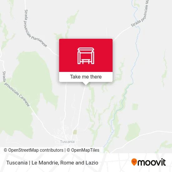 Tuscania - Le Mandrie map