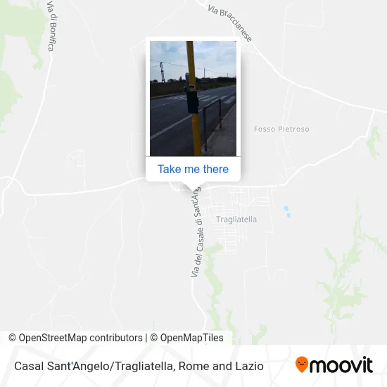 Casal Sant'Angelo/Tragliatella map