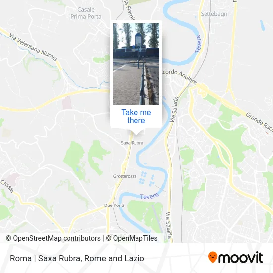 Roma | Saxa Rubra map