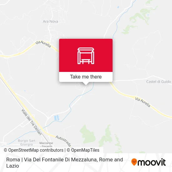 Roma | Via Del Fontanile Di Mezzaluna map