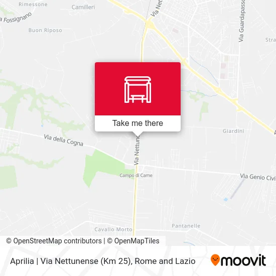 Aprilia | Nettunense Road (Km 25) map