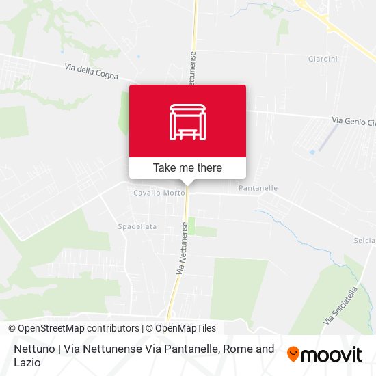 Nettuno | Via Nettunense Via Pantanelle map
