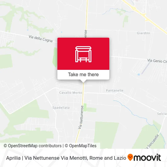 Aprilia | Nettunense Street Menotti Street map