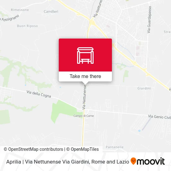 Nettunense Street / Garden Street - Aprilia map