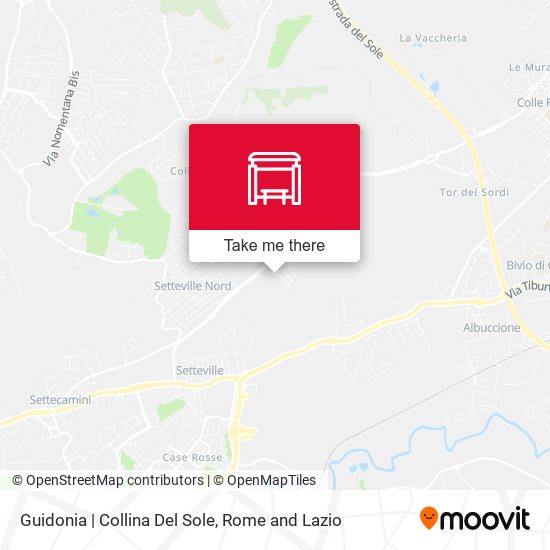 Guidonia | Collina Del Sole map