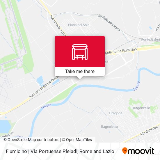 Fiumicino | Via Portuense Pleiadi map