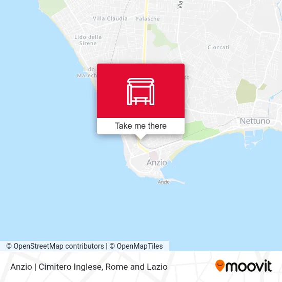 Anzio | English Cemetery map