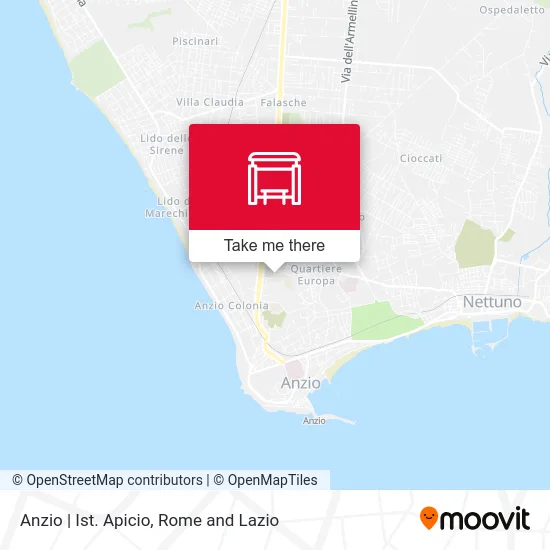 Anzio | Ist. Apicio map