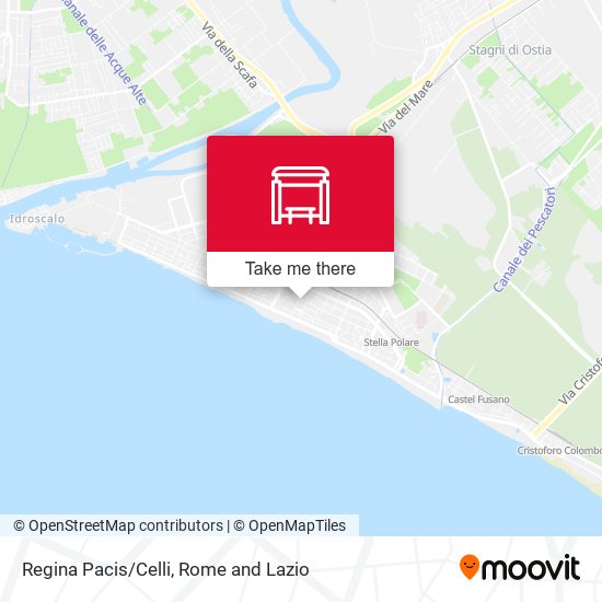 Regina Pacis/Celli map