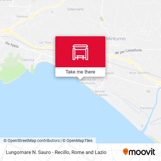 Lungomare N. Sauro - Recillo map