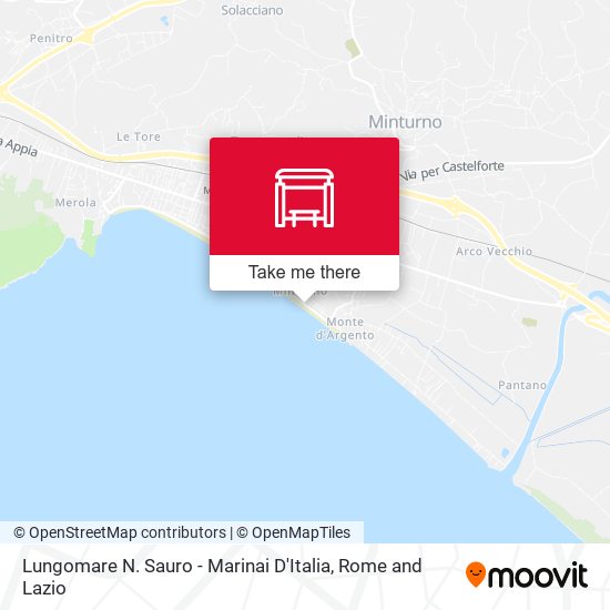 Lungomare N. Sauro - Marinai D'Italia map