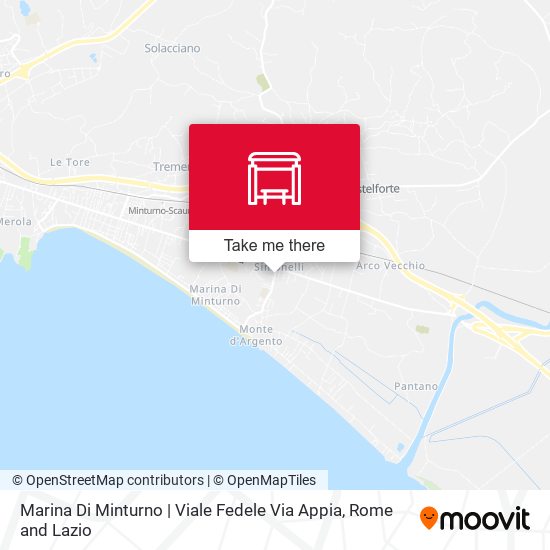 Marina Di Minturno | Viale Fedele Via Appia map