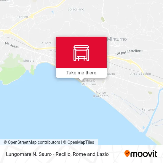 N. Sauro Seafront - Recillo map