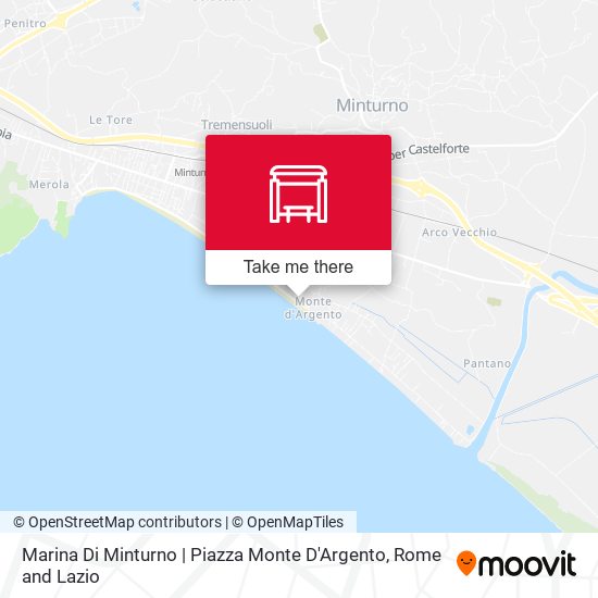 Marina Di Minturno | Piazza Monte D'Argento map