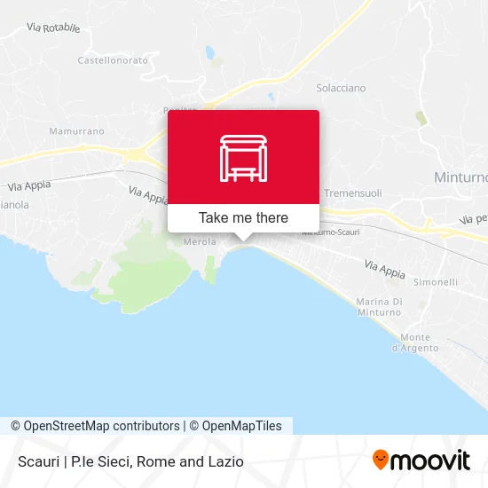 Scauri | P.le Sieci map