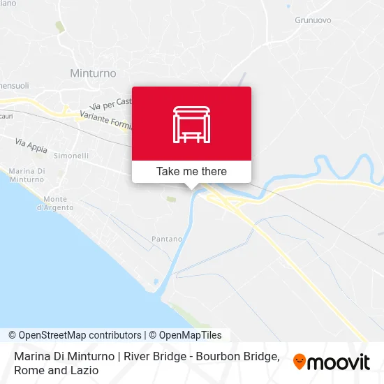Marina Di Minturno | River Bridge - Bourbon Bridge map