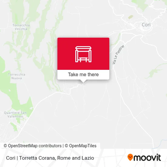 Cori | Torretta Corana map
