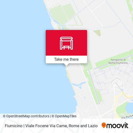 Fiumicino | Viale Focene Via Came map